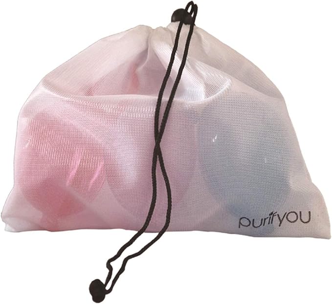 purifyou PurePouch BPA-Free Pacifier Case Holder & Nipple Shield Case, Hold Up to Two and Three Pacifiers and Pacifier Clips Per Container with Free Mesh Sack (Set of 3, Mixed)
