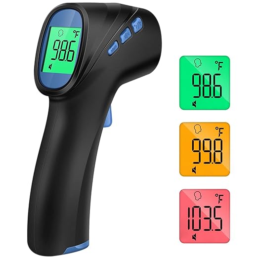 Forehead Thermometer for Adults and Kids - 202 White & 2000 Black