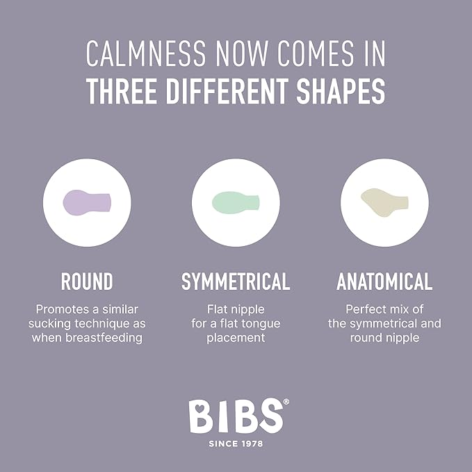BIBS Try-It Collection | 4-Pack Soothers | BPA-Free Round, Anatomical & Symmetrical Nipple | Natural Rubber Latex/Silicone | Made in Denmark | 0-6 Months | Baby Blue