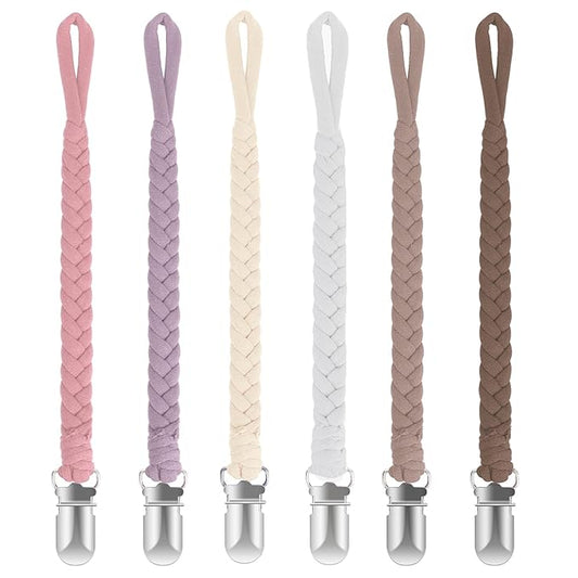 Baby Pacifier Clip, Baby Pacifier Holder for Boys and Girls, Universal Fit for All Pacifiers & Teething Toys - Modern Unisex Baby Gift…
