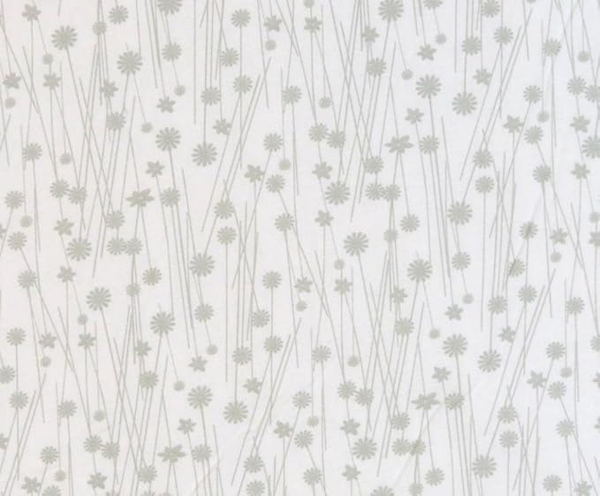 SheetWorld Fitted Youth Bed Sheet 33 x 66, Grey Floral Stems, Made in USA
