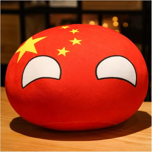 10/30/40cm Country Ball Decorate Polish Ball Plush Country Ball USA France UK Japan Germany Italy Decor (Color : 11, Size : 30CM)