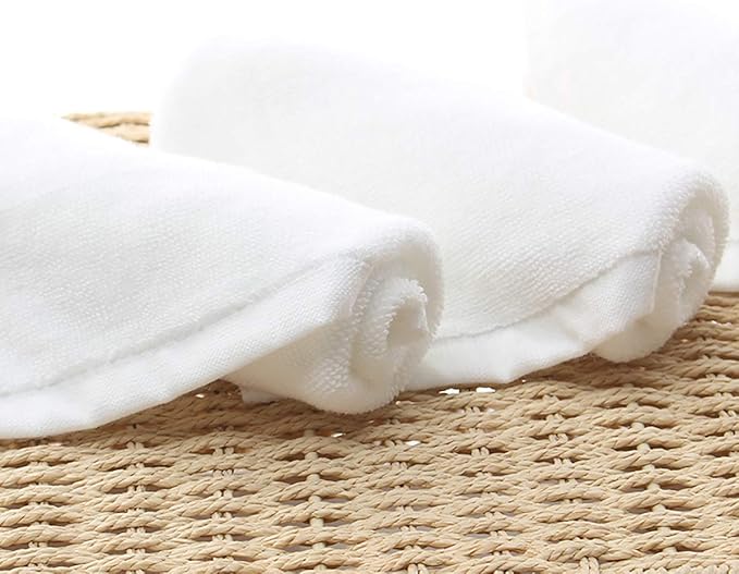 Foraineam 15 Pack 10 x 10 inch Facial Washcloths Ultra Soft Bath Towels Face Cloths