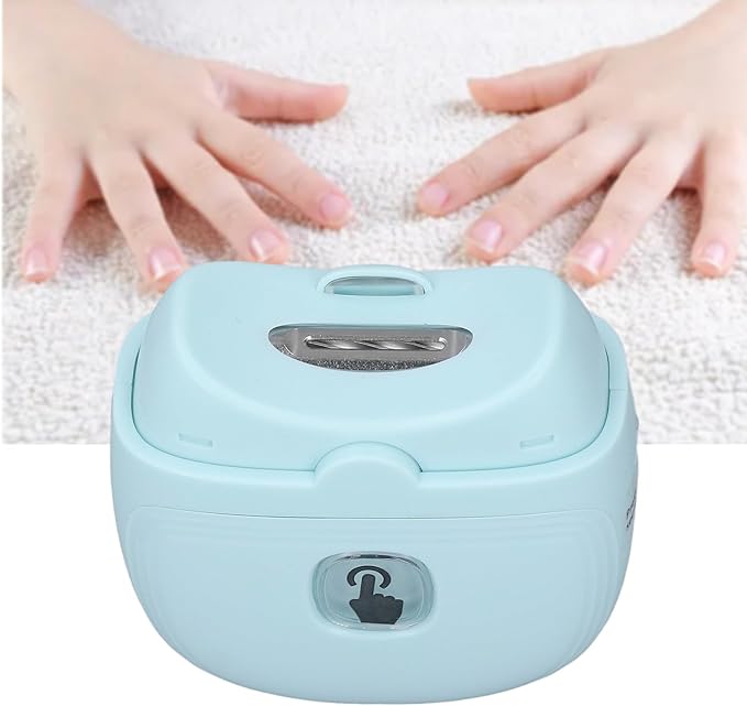 Electric Automatic Nail Clipper Rechargeable Intelligent Safety Nail Trimmer for Baby Adults (Blue)