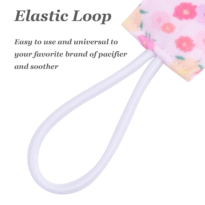 babygoal Pacifier Clips, 6 Pack Pacifier Holder Fits Most Baby Pacifiers and Binkies