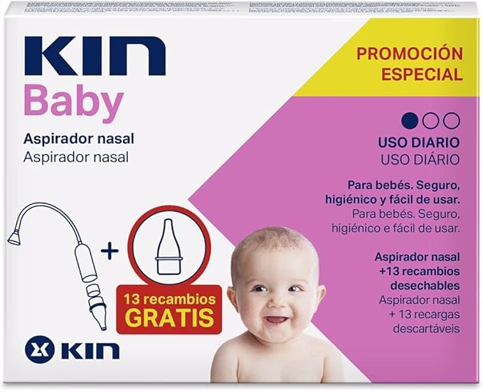 Kin Baby Nasal Aspirator + Refill 2 U