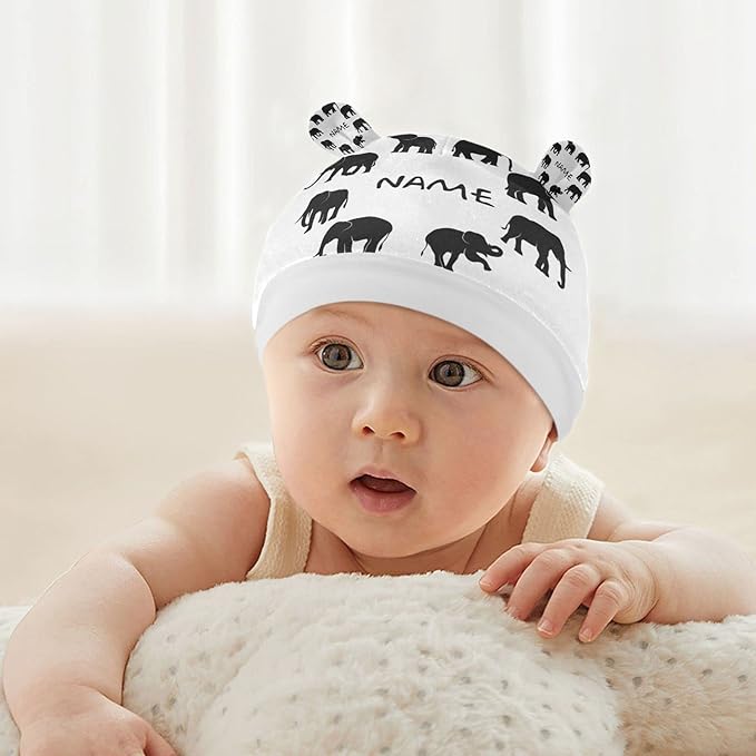Personalized Elephant Baby Car Seat Covers with Name - Customized Nursing Cover Breastfeeding Scarf, Multi Use Infant Stroller Cover, Carseat Canopy, Shower Gift for Newborn Girls Boys