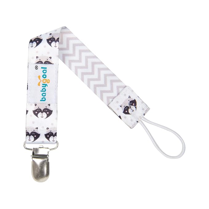 Babygoal Animal Pacifier Clips, 6 Pack Pacifier Holder Clips for Baby Boys and Girls Fits Most Pacifier Styles