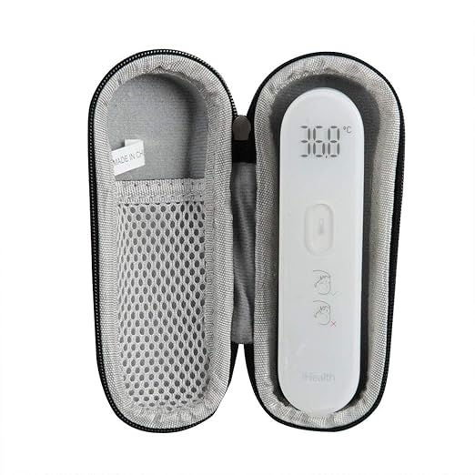 Hermitshell Hard Travel Case for iHealth No-Touch Forehead Thermometer Digital Infrared Thermometer