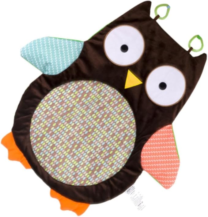 Garneck Owl-Themed Climbing Mat - Non Slip Soft and Safe Rug for Crawling and Sensory Development Ideal for Infants and 1pc Play Mat for Indoor Fun