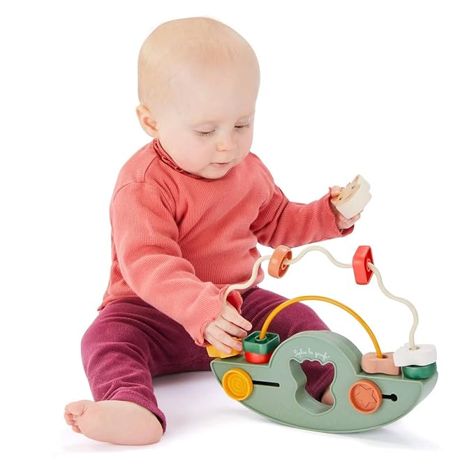 Sophie la Girafe - Wooden Educational Rocking Abacus for Baby - Motor Skills and Learning Game