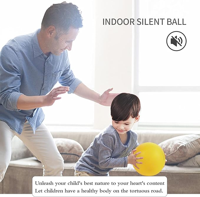 7-Inch Uncoated High Density Foam Ball - for Over 3 Years Old Kids Foam Sports Balls - Soft and Bouncy, Lightweight and Easy to Grasp Foam Silent Balls are Safe for Younger Children