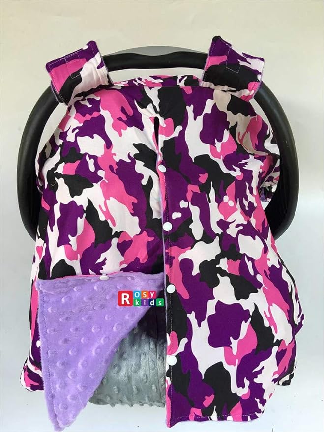 Rosy Kids Infant Carseat Canopy Cover 1pc Wind Proof Baby Car Seat Cover, Sunshade Cover, Boys and Girls, Fits Any Baby Car Seat, Color07NR04
