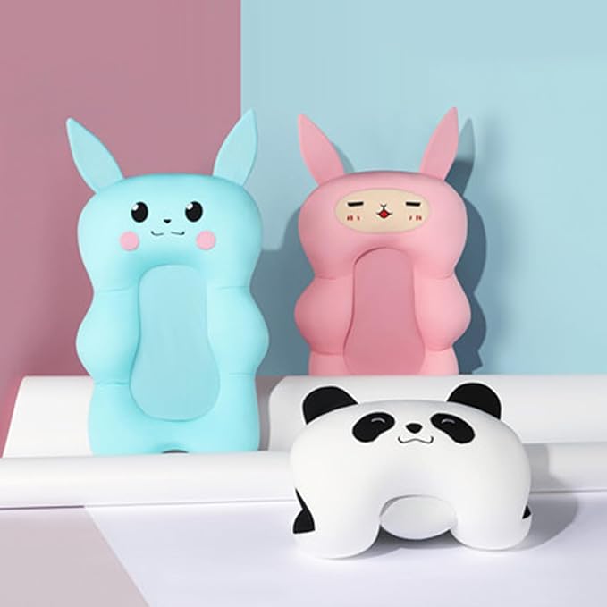 Cartoon Baby Bath Cushion Floating Shower Bed for Newborns and Infants Nonslip Designing Ergonomic Pad