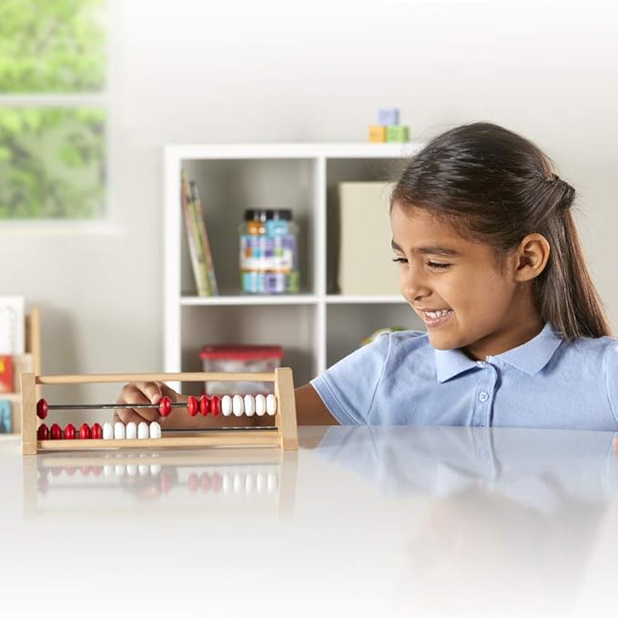 hand2mind 20-Bead Wooden Rekenrek Abacus Classroom Set, Colored Abacus for Kids Math, Wooden Counting Math Manipulatives, Bead Counters for Kids Math, Homeschool Supplies (Set of 26)