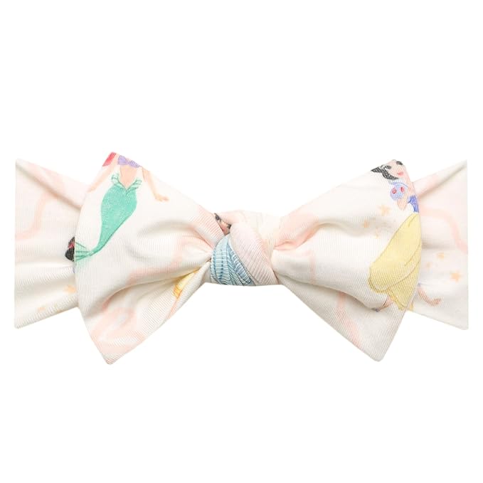 Copper Pearl Baby Stretchy Soft Knit Headband Bow Disney Princess