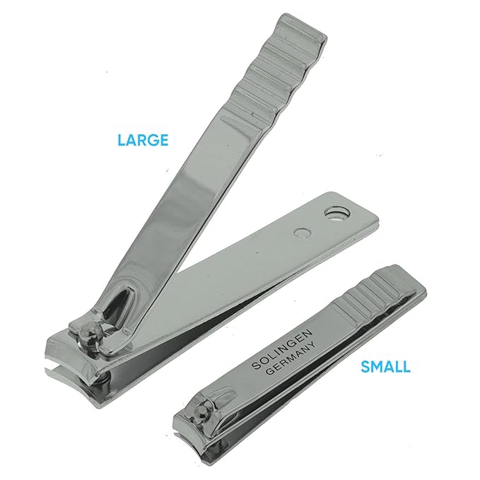 YNR® Luxury Ergonomic Nail Clippers Stainless Steel for Infant/Newborn from Birth - Baby Nail Nipper Clippers Set Manicure Grooming Safety (Silver)