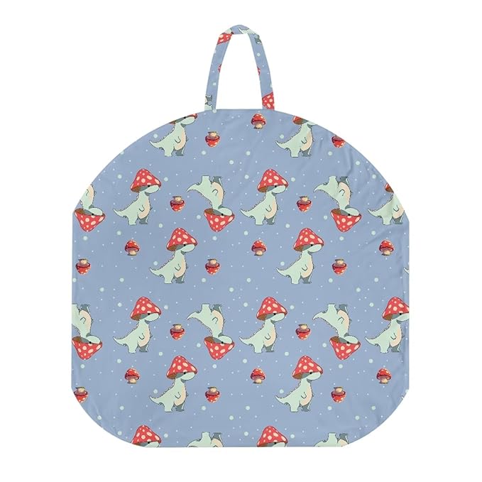 Newborn Lounger Cover, Mushroom Print Breathable Newborn Lounger Cover Soft Snug Elastic Baby Recliner Slipcover for Most Standard Baby Lounger