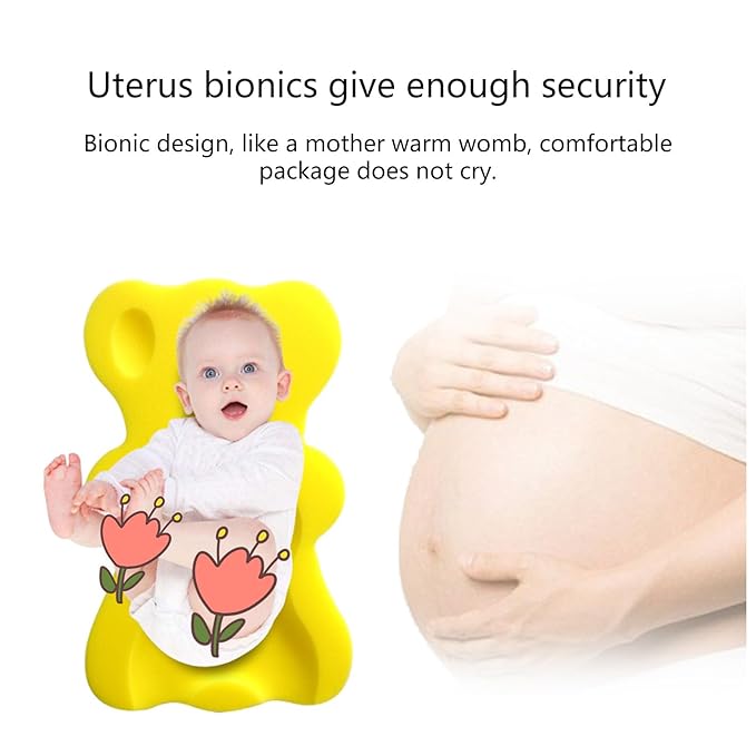 REDYY Newborns Baby Bath Mat Fun and Secure Shower Pad Cushion Bathtub Sponge Mat for Pleasant Bath Hour