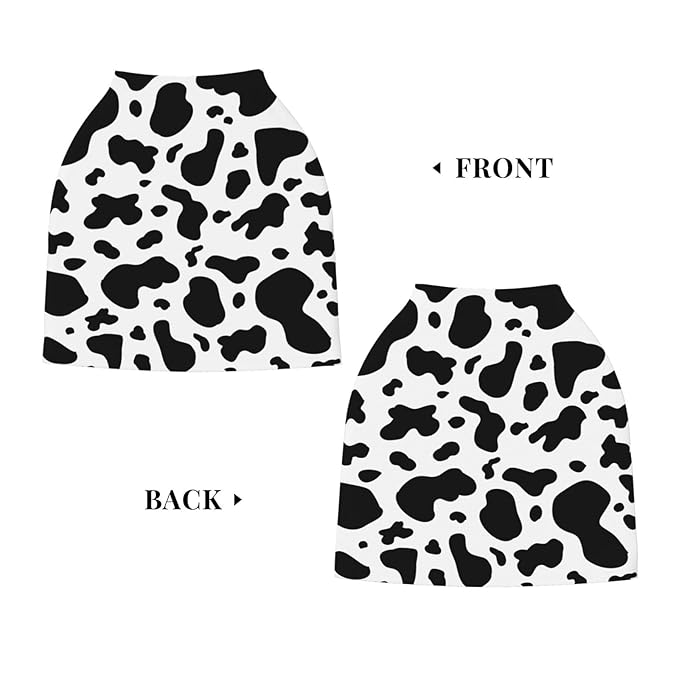 Cow Print Baby Stuff Car Seat Covers Baby Multi-Use Car Seat Canopy Carrier Cover, Breathable Breastfeeding Cover Boys & Girls