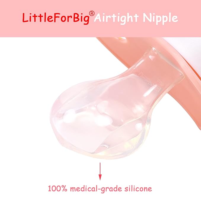 LittleForBig Bigshield Generation-II Adult Sized Pacifier Baby Cuties Pattern Pink Bunny