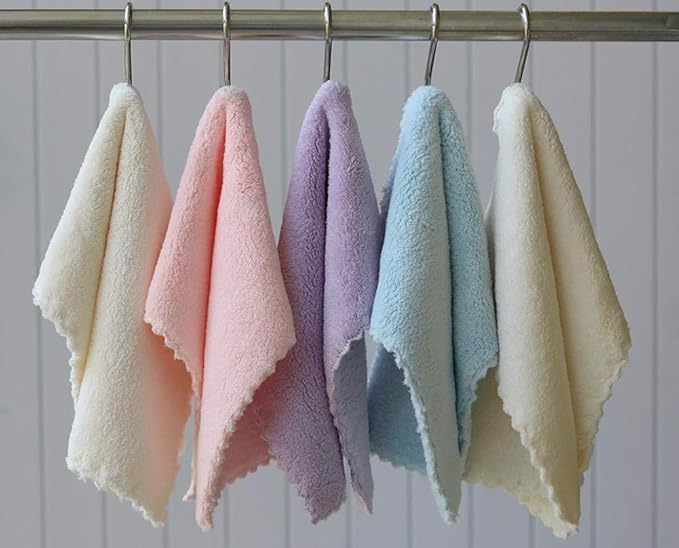 15 Pack 12''x12'' Absorbent Microfiber Baby Washcloths Soft Fleece Wash Clothes Face Towels for Baby,Newborns,Infants,Toddlers,Kids,Baby Face Towel Bath Wipes
