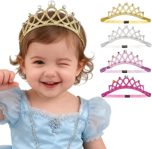 DANMY Little Girl Super Elastic Headband Toddler Hair Band Soft Headwrap Crown Children Hair Accessories