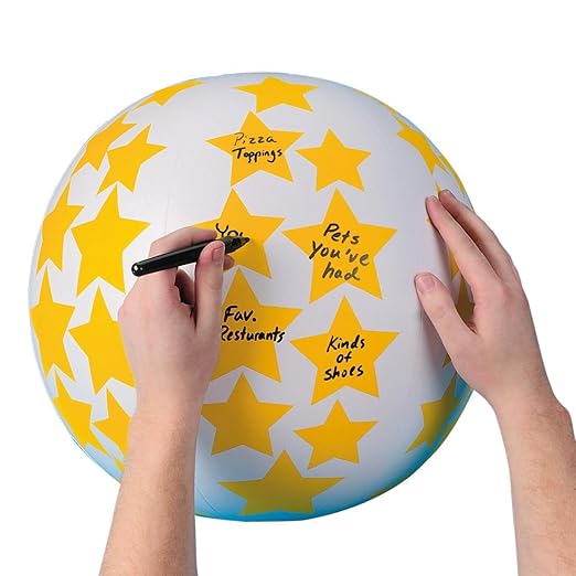 S&S Worldwide Create Your Own Toss 'n Talk-About Ball, 24in