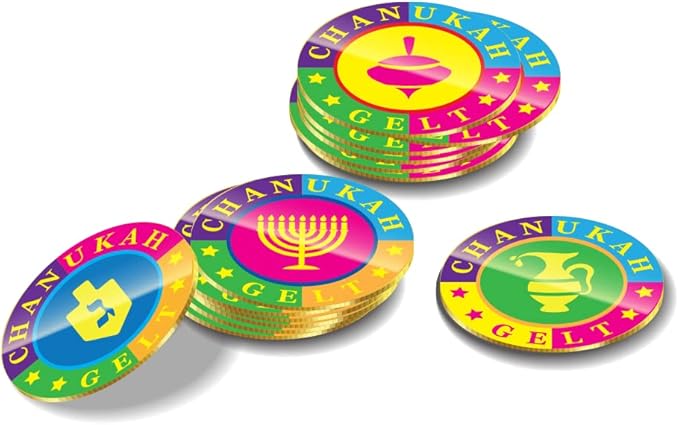 Izzy 'n' Dizzy Hanukkah Dreidels - Black & White Wood Dreidel - 10 Pack Medium - Chanukah Spinning Draidel Game