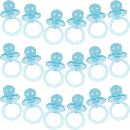 Unique Blue Pacifier Boy Baby Shower Favor Charms, 18ct (13641)