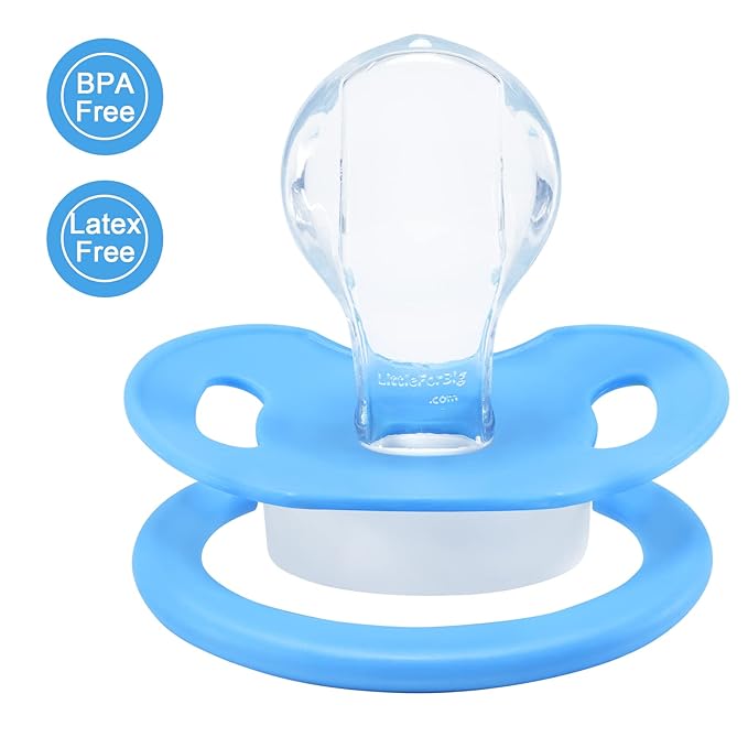 LittleForBig Bigshield Generation-II Adult Sized Pacifiers Printed 3 Paci Pack - Astro Babies Pattern