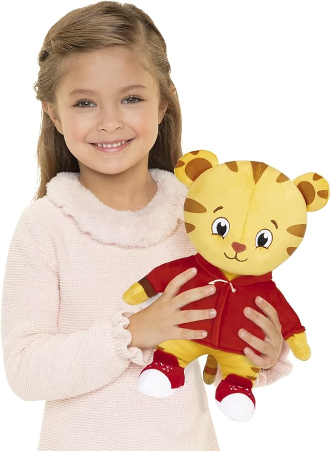 Daniel Tiger's Neighborhood Cuddle Up Daniel Tiger Plush Toy Super Soft Kids Character Stuffed Plush Toy - Polyester Microfiber - for Boy and Girls, 12 Inches Tall!