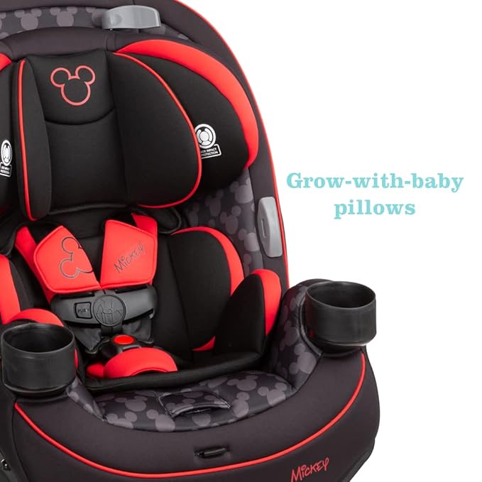 Disney Grow and Go Convertible Car Seat, Rear Facing 5-40 pounds, Forward Facing 30-65 pounds, Booster 40-100 lbs, Convert from Infant to Toddler, Simply Mickey