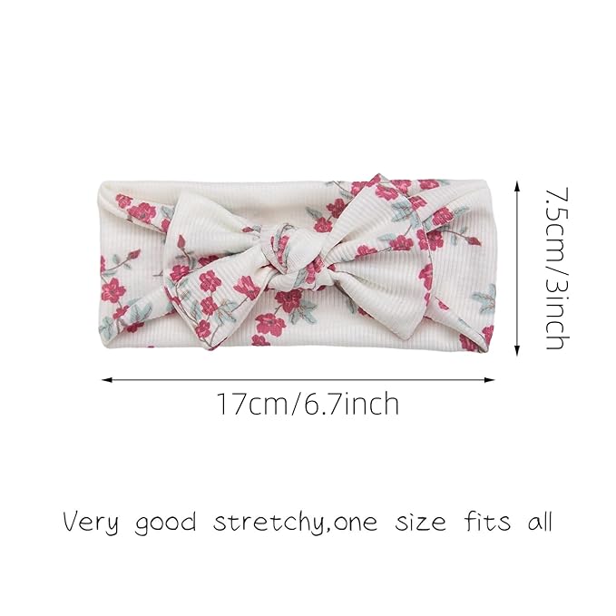 KIDOCHEESE Baby Girl Headbands with Bows Soft Elastics Hairbands Hair Accessories for Newborn Infant Toddler Kids