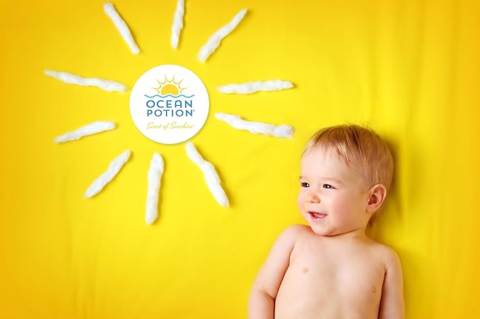 Ocean Potion Baby Sunscreen Lotion SPF 50, Broad Spectrum UVA/UVB Sun Protection, Gentle Non-Greasy Sunscreen Body Lotion with Aloe & Vitamin E, Travel Size Sun Screen 3.4 oz, Unscented