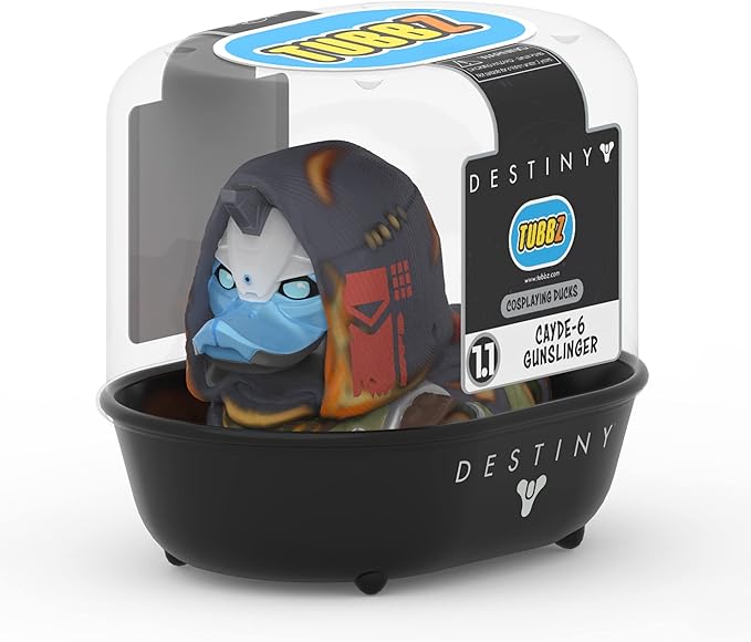 TUBBZ Destiny 2 Gunslinger Cayde-6 Collectible Duck Vinyl Figure – Official Destiny 2 Merchandise – PC & Video Games