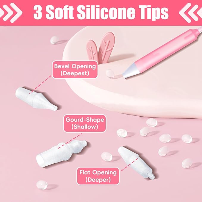 Nasal Aspirator for Baby, Nasal Congestion Relief Nose Cleaner with 2 Silicone Tips 25 Hygiene Filter for Babies Infants Toddlers Boys Girls (Pink)