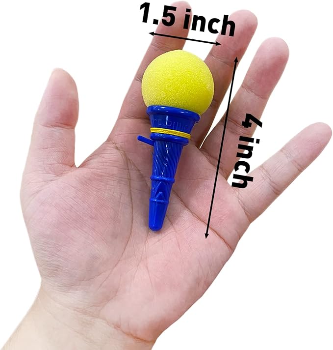Juuxncgv 30PCS Ice Cream Shooters Toy,4 Inch Ice Cream Foam Ball Launcher,Mini Ice Cream Launcher Cone Sponge Balls for Kids,Children,Carnival Prize,Party Favors,Goody Bag Filler