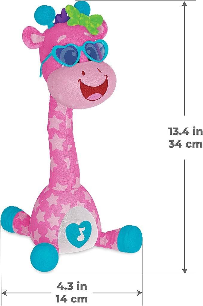 Kids Hits Dancing Giraffe Toy – Musical Light-Up Animal with Songs, Phrases & Movement – Interactive Toy for Toddlers Age 2+
