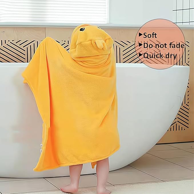 Hooded Baby Towels,Soft Toddler Bath Towel,Gifts for Boy and Girl (Yellow Duck)