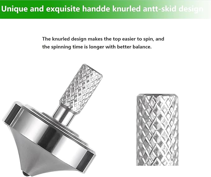 Stainless Steel Spinning Top, Precision Mini Desktop Gyroscope, Kill Time Reduce Stress ADHD Toys, Perfect Balance Gyro (3PCS Style 1+2+ 4)