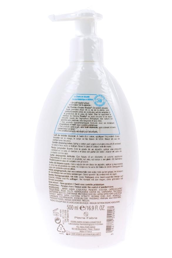 A-Derma Primalba Bébé Cleansing Water For Kids (Soothing Cleansing Lotion for Children) 17 oz
