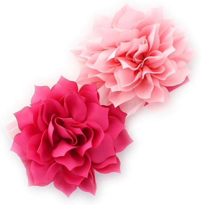 My Lello Petal Flower Headbands Baby - Girls - Toddler Stretchy Elastic Pair