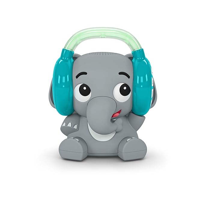 Baby Einstein Earl The Elephant Bluetooth Soother Sound Machine for Sleep, Stream Music and Color-Changing Night Light, Infant to Toddler