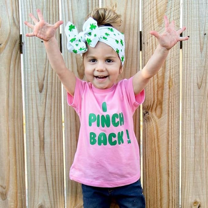 Baby Girl's 8'' St. Patrick's Day Bow Headbands Soft Big Bow knot Nylon Headband Toddler Hairband for Photography Travel Party Festivals 2Pcs (2- Green Clover)