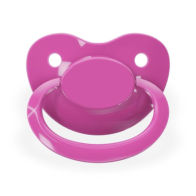 Pacifier Addict - Fixx - Jumbo Functional Adult XXL Silicone Pacifier - Size 10 - Raspberry
