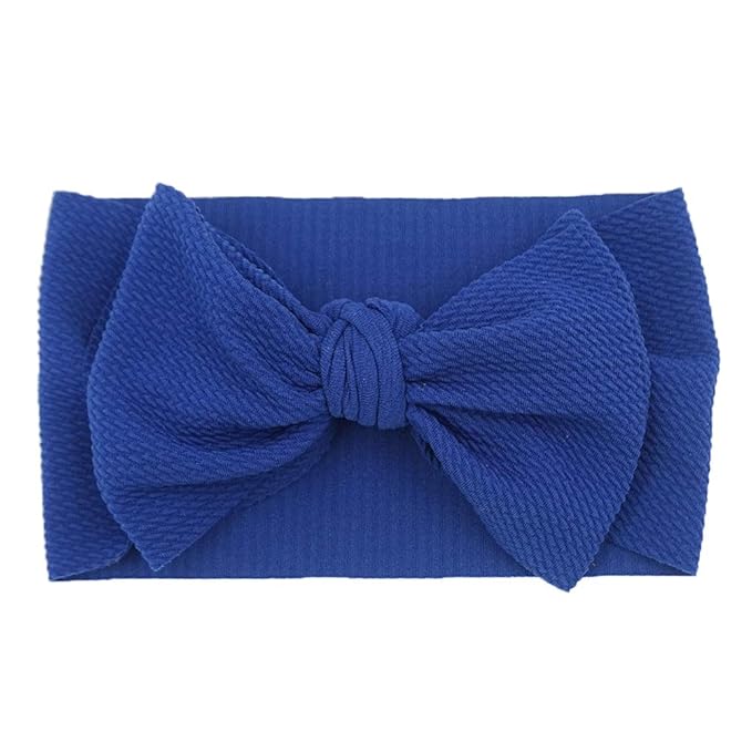 KIDOCHEESE Oversized Nylon Baby Head Wraps - Large Bows Hair Accessories for Newborn, Infant, and Toddler Girls