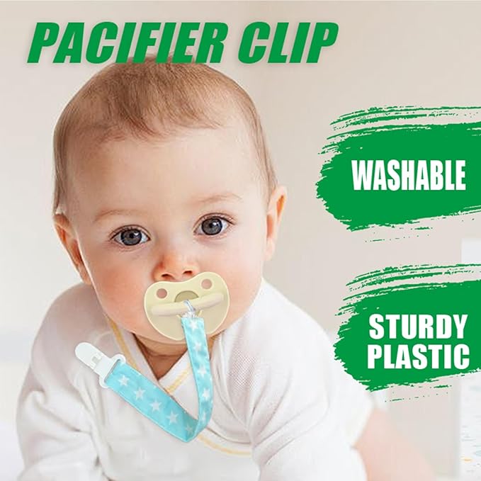 50Pcs Clips Holders Suspender Mitten Binky Clip for DIY Teething Blankets Bib Holder Suit for 20mm - 25mm Ribbon