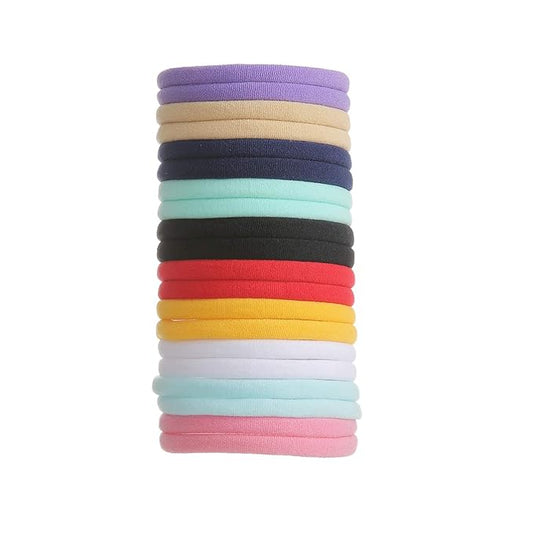 inSowni 50 Pack Super Soft Stretchy DIY Solid Nylon Headbands Baby Hair Bands One Size Fits All (10 Multi-color)