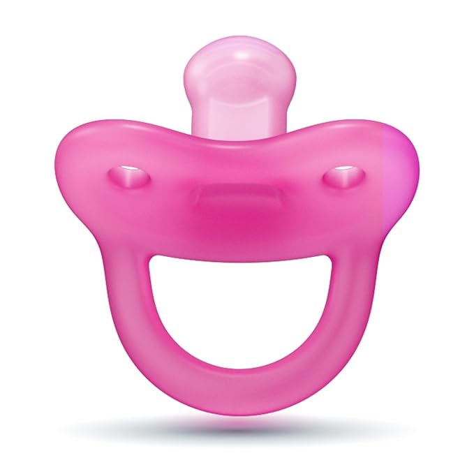 Smilo Newborn Baby Pacifier with Sterilization Box - 2 Pack of Orthodontic Pacifiers for Babies from 0-2 Months - Expands to Support The Palate During Soothing - BPA-Free - Aqua